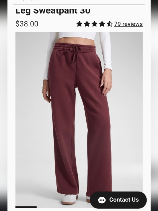 CRZ YOGA Pants - Women's Crz Yoga Wide Leg Sweatpants - Burgundy